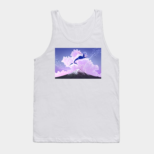 Magical Whale Tank Top by lindepet